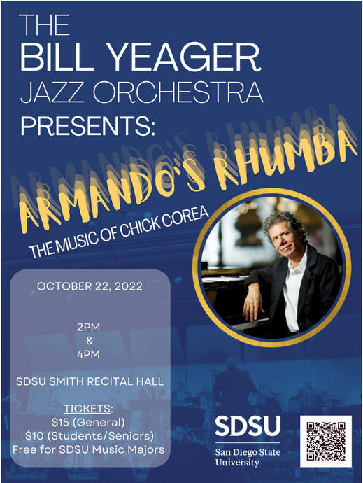 Bill Yeager Jazz Orchestra (BYJO) Plays The Music Of Chick Corea