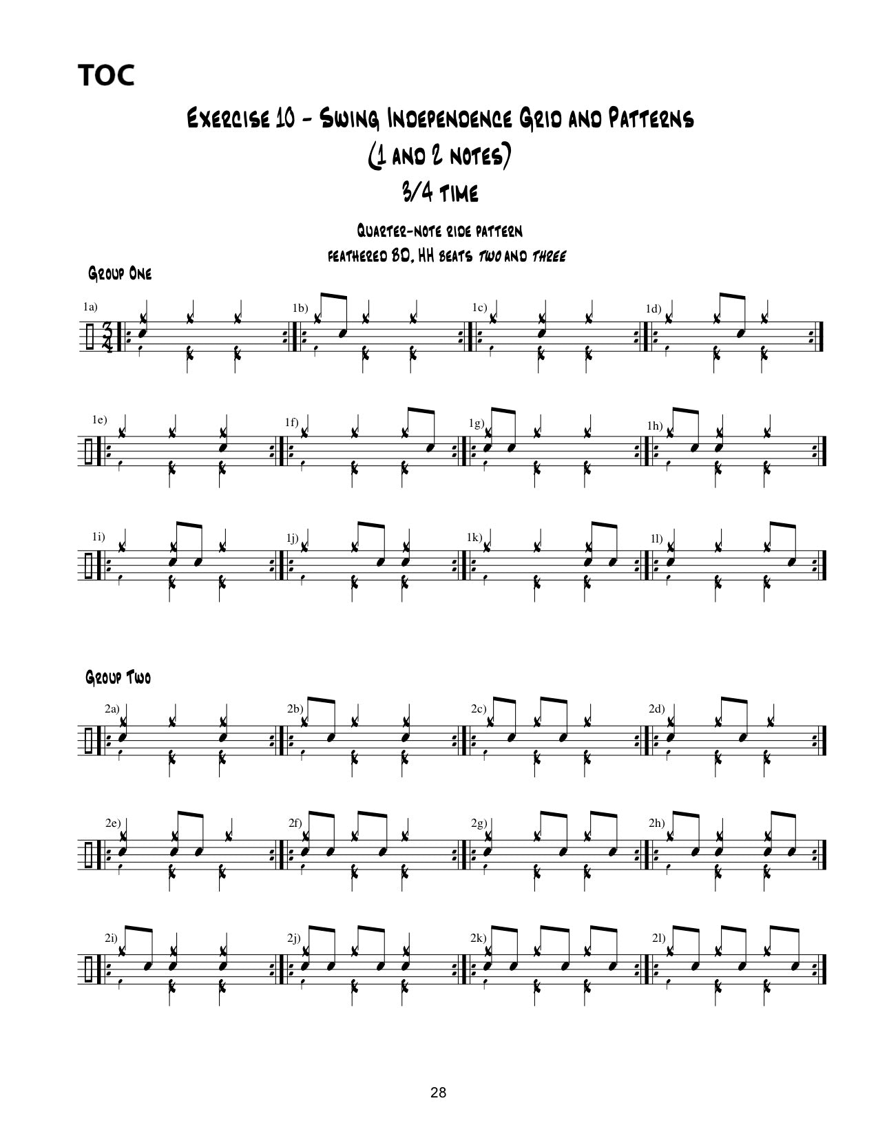 Drumset Concepts: Volume I