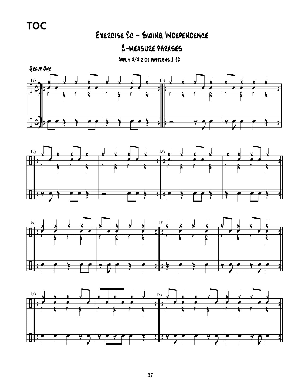 Drumset Concepts: Volume I
