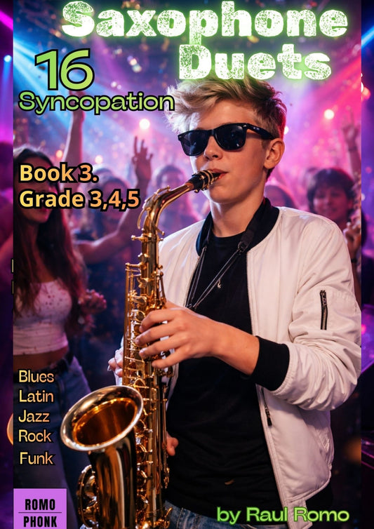 16 Saxophone Duets - Syncopation - Grade 3,4,5 BOOK 3