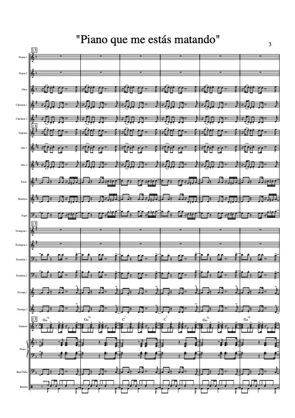 Piano Que Me Estás Matando