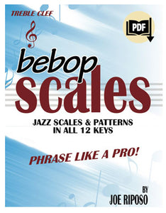 Bebop Scales for Treble Clef