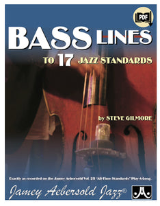 Bass Lines From The Volume 25 "All-Time Standards" Play-A-Long