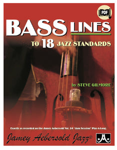 Bass Lines From The Volume 34 Play-A-Long