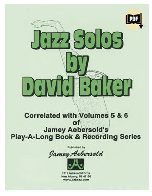 Jazz Alto Sax Solos/Etudes