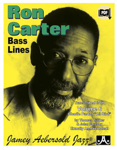 Ron Carter Bass Lines Vol. 6